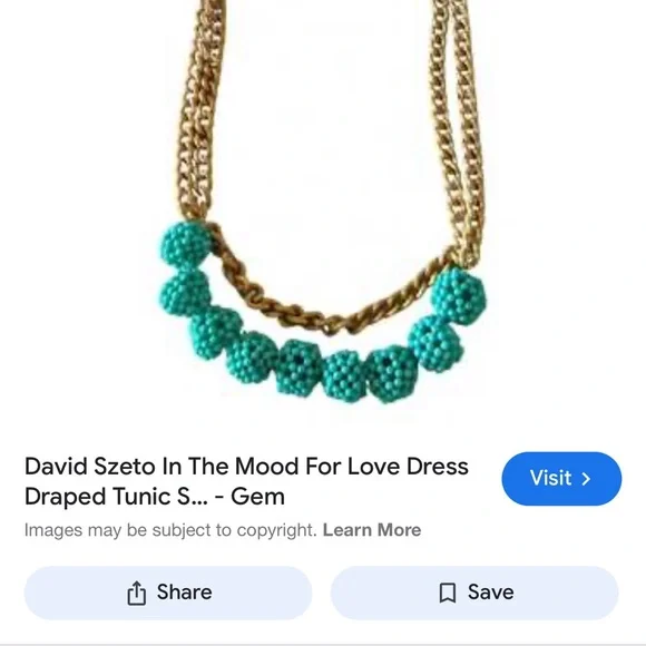 Gold and Turquoise Statement Necklace! Great price. Vintage!